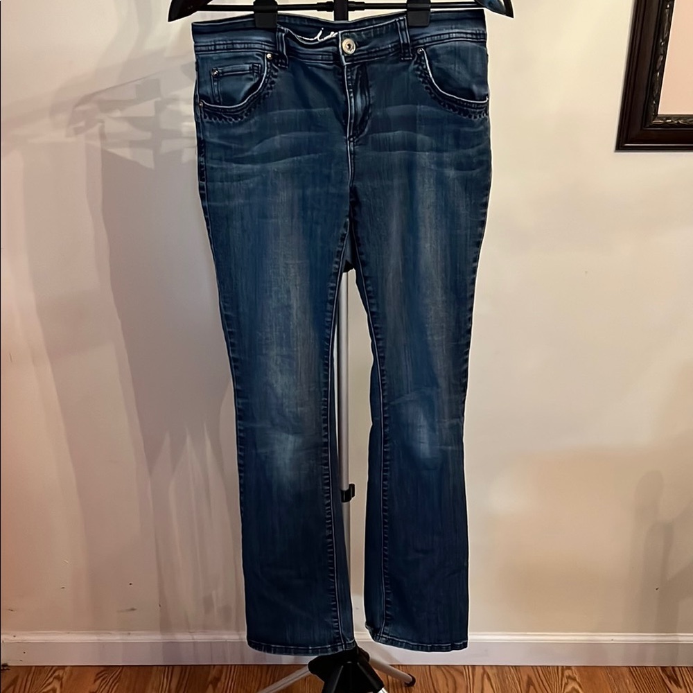 INC International Concepts Blue Boot Cut Leg Jeans